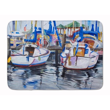 Carolines Treasures Sailboats Machine Washable Memory Foam Mat JMK1054RUG